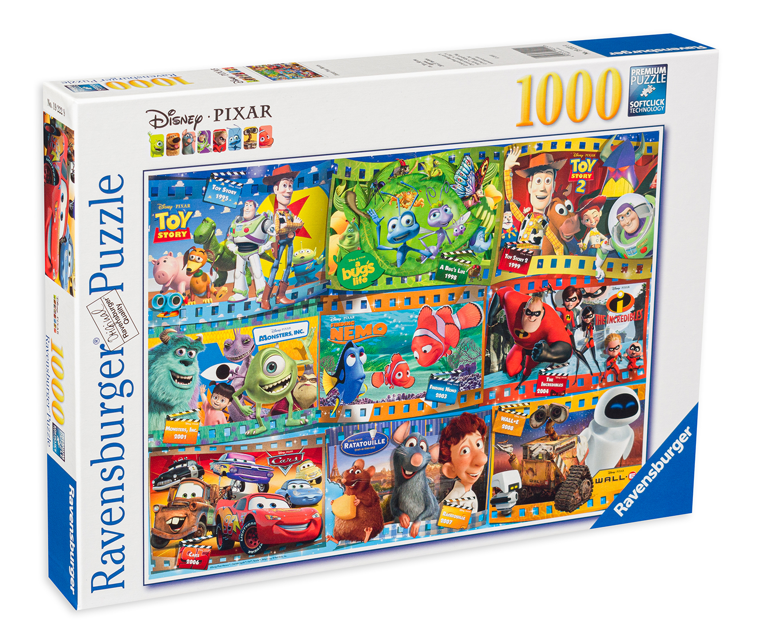 Пъзел Ravensburger от 1000 части - Дисни Пиксар филмова колекция