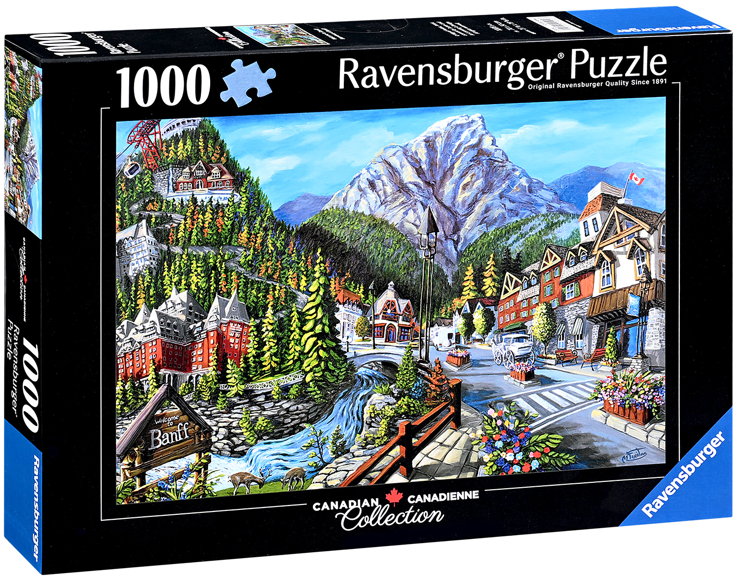 Пъзел Ravensburger от 1000 части - Добре дошли в Банф