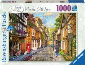 Пъзел Ravensburger от 1000 части - Down the Lane No.2, Meadow Hill Lane