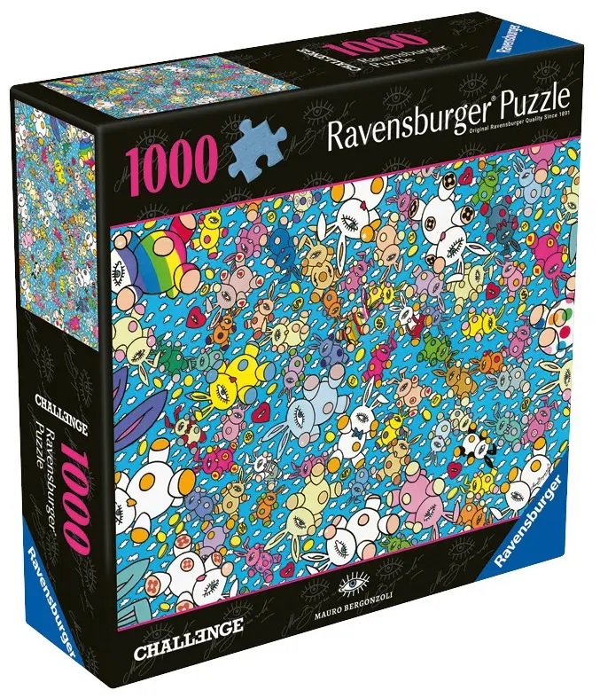 Пъзел Ravensburger от 1000 части - Експлозията на вълшебните зайчета