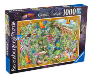 Пъзел Ravensburger от 1000 части - Екзотично бягство, отвъд дивото