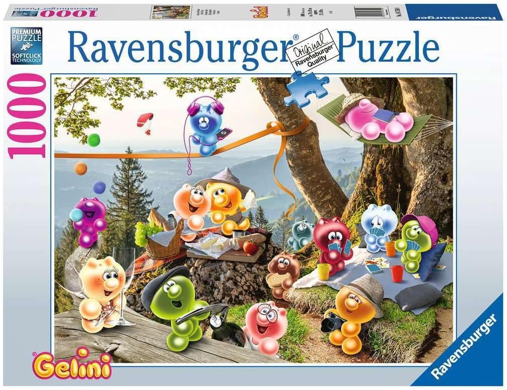 Пъзел Ravensburger от 1000 части - Гелини на пикник