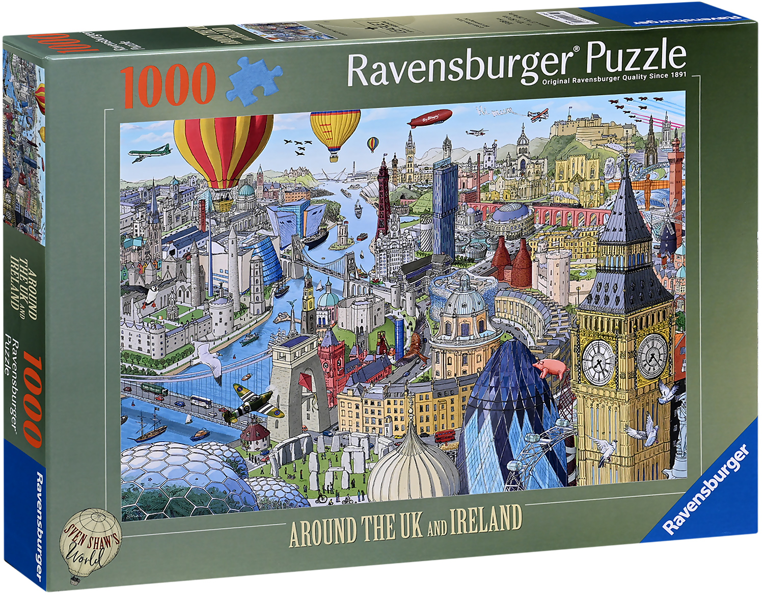 Пъзел Ravensburger от 1000 части - Из Обединеното кралство и Ирландия