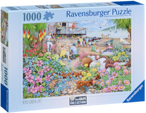 Пъзел Ravensburger от 1000 части - Кафе на плажа