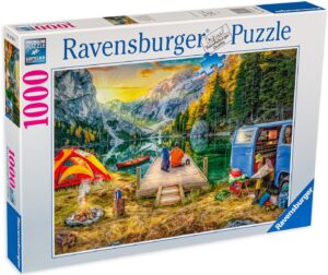 Пъзел Ravensburger от 1000 части - Къмпинг