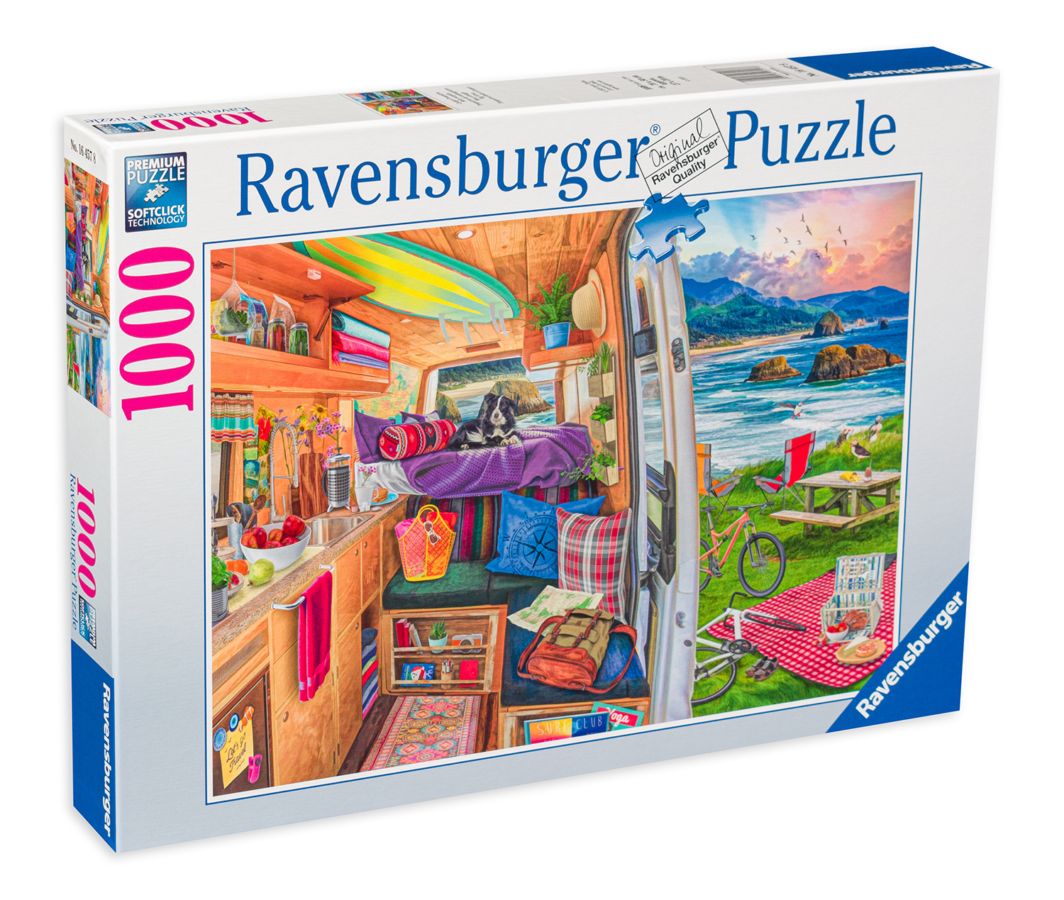 Пъзел Ravensburger от 1000 части - Къмпинг гледка