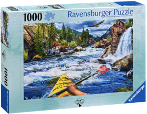 Пъзел Ravensburger от 1000 части - Каякинг в бързи води