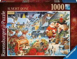 Пъзел Ravensburger от 1000 части - Коледа "Почти готова"