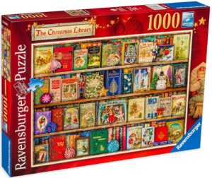 Пъзел Ravensburger от 1000 части - Коледна библиотека