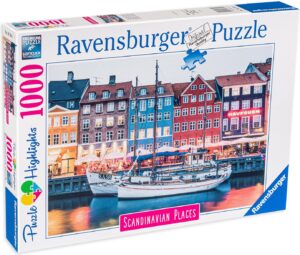Пъзел Ravensburger от 1000 части - Копенхаген, Дания