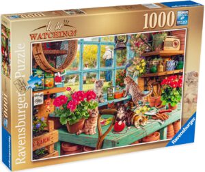 Пъзел Ravensburger от 1000 части - Котетата са си вкъщи
