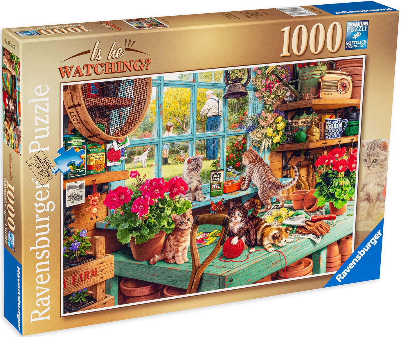Пъзел Ravensburger от 1000 части - Котетата са си вкъщи