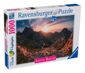 Пъзел Ravensburger от 1000 части - Красиви планини