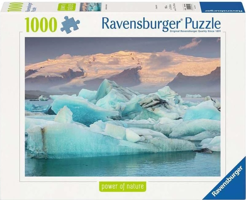 Пъзел Ravensburger от 1000 части -  Ледниково езеро в Исландия