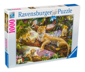 Пъзел Ravensburger от 1000 части - Леопарди