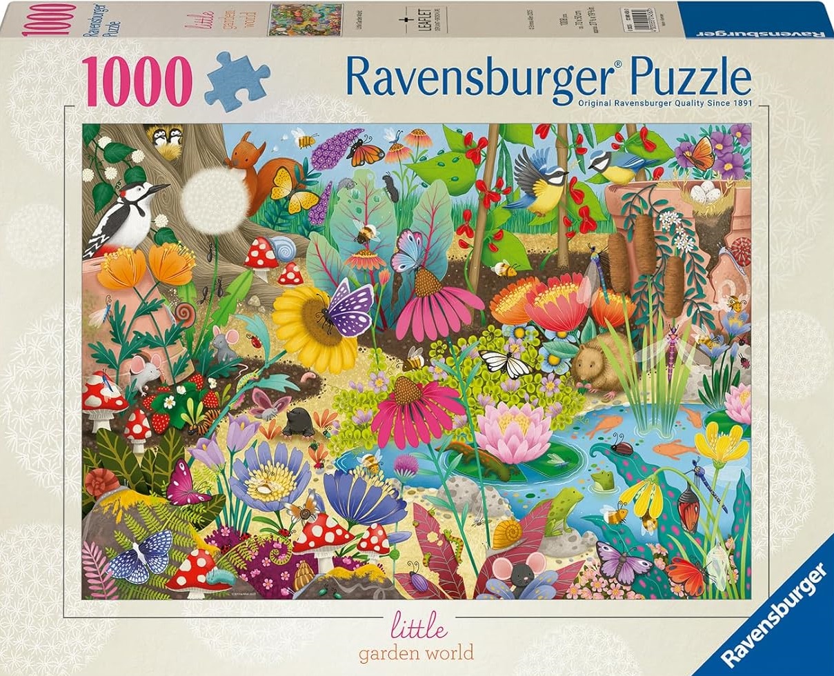 Пъзел Ravensburger от 1000 части - Малкият свят в градината