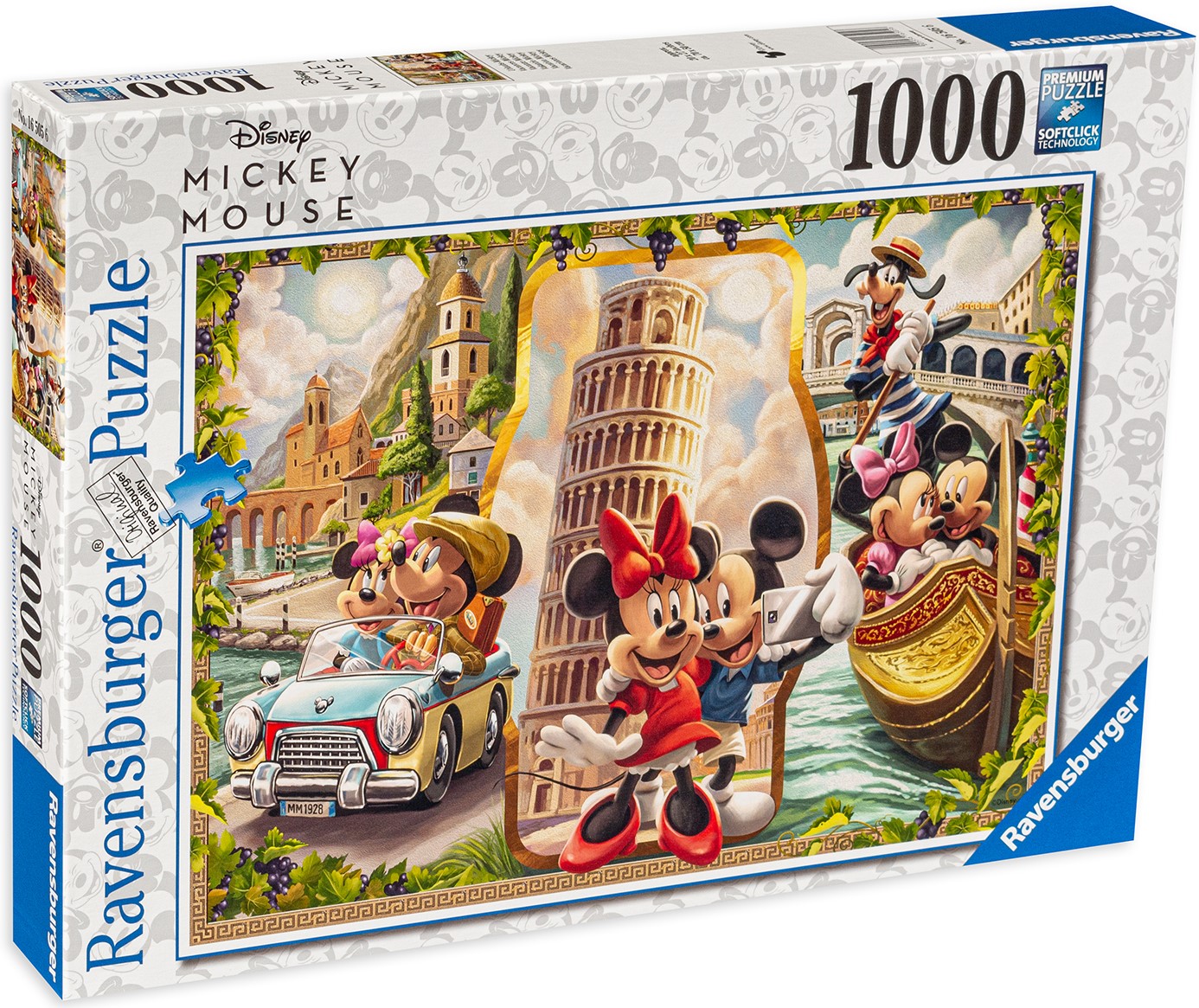 Пъзел Ravensburger от 1000 части - Мики и Мини на ваканция