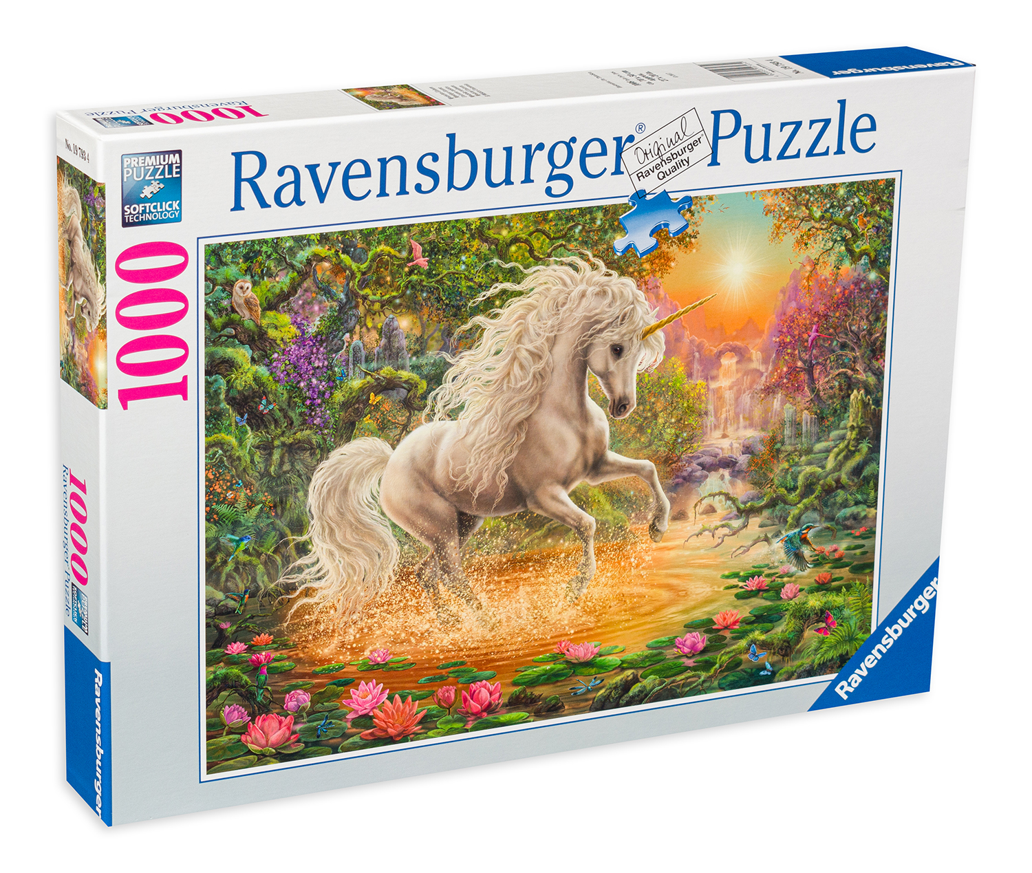 Пъзел Ravensburger от 1000 части - Мистичен еднорог