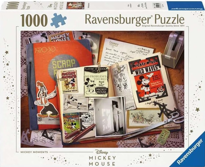 Пъзел Ravensburger от 1000 части - Моментите на Мики Маус, 1930