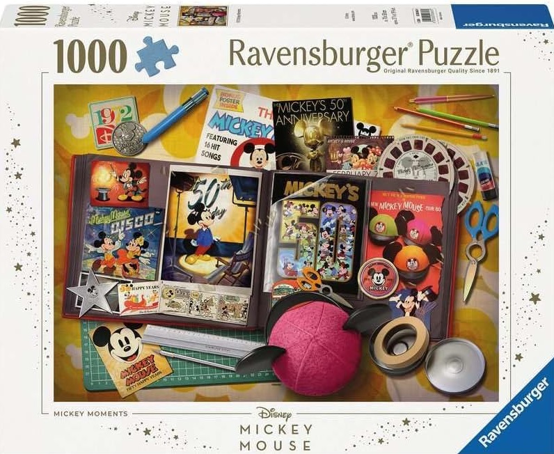 Пъзел Ravensburger от 1000 части - Моментите на Мики Маус, 1970