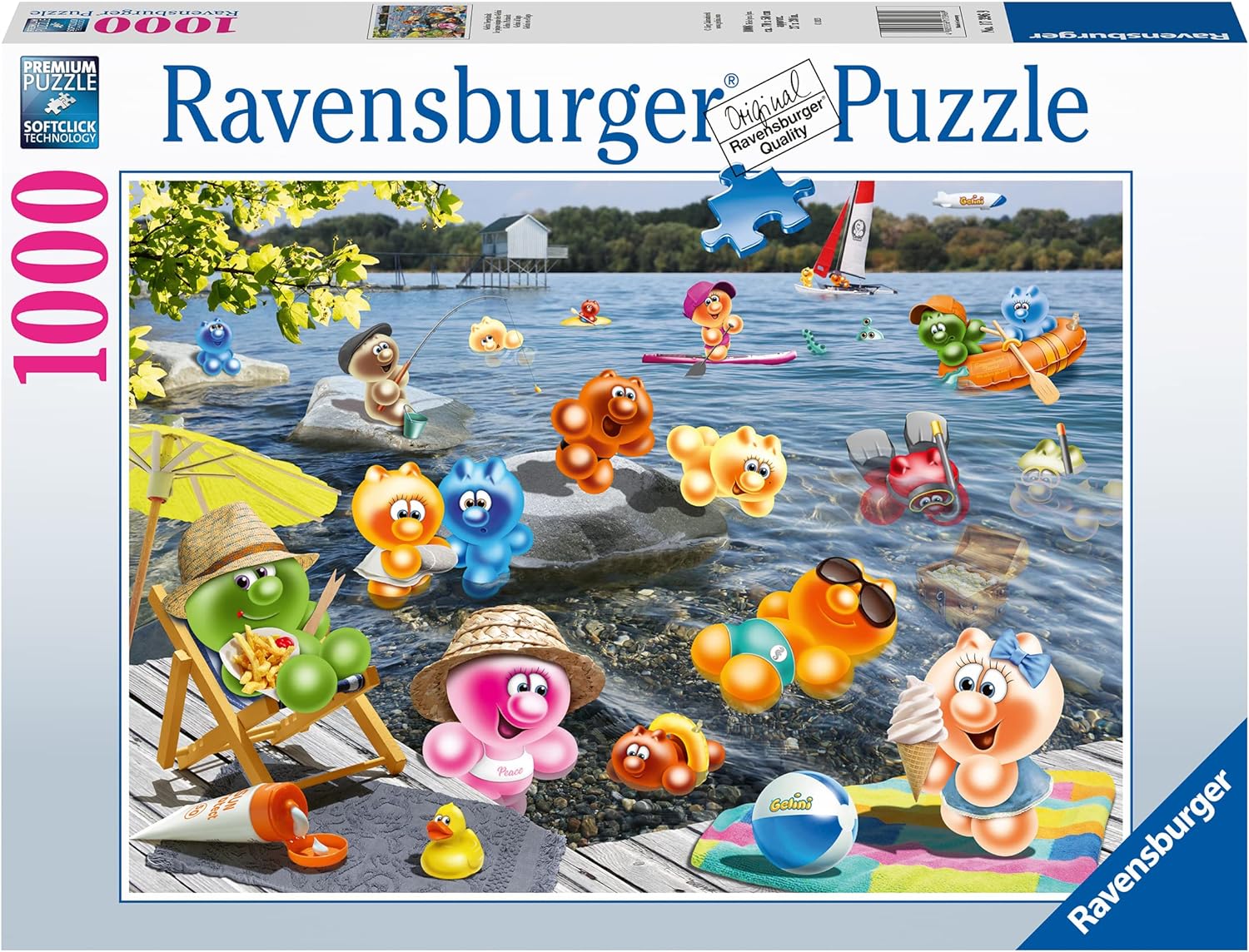 Пъзел Ravensburger от  1000 части - Морски пикник с Гелини
