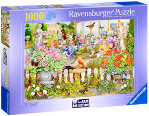 Пъзел Ravensburger от 1000 части - На кафе в оранжерията