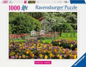 Пъзел Ravensburger от 1000 части - Нидерландските градини Кьокенхоф