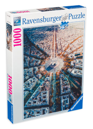 Пъзел Ravensburger от 1000 части - Париж отвисоко