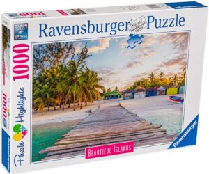 Пъзел Ravensburger от 1000 части - Почивка на Карибите