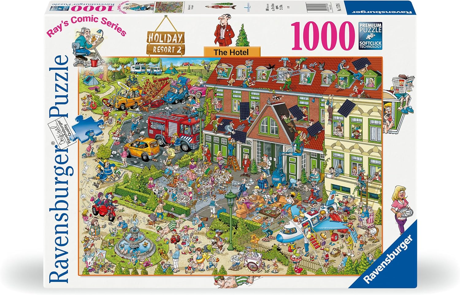 Пъзел Ravensburger от  1000 части - Почивна станция 2: Хотелът