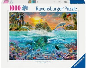 Пъзел Ravensburger от 1000 части - Подводен остров