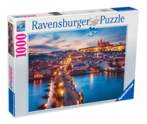 Пъзел Ravensburger от 1000 части - Прага през нощта