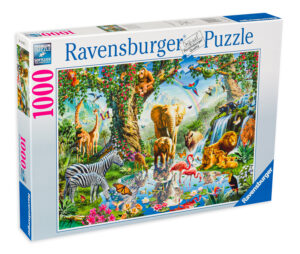 Пъзел Ravensburger от 1000 части - Приключения в Джунглата