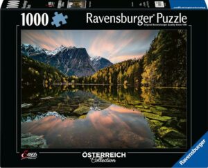 Пъзел Ravensburger от 1000 части - Природното Бижу: Езерото Пибург