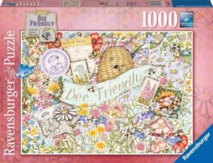 Пъзел Ravensburger от 1000 части - Приятелски настроени към пчелите