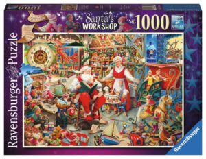 Пъзел Ravensburger от 1000 части - Работилницата на Дядо Коледа