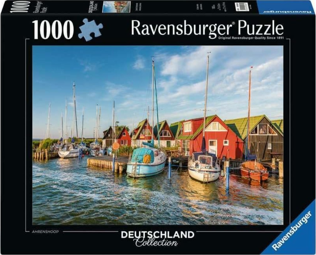 Пъзел Ravensburger от 1000 части - Романтичното пристанище на Аренсхоп