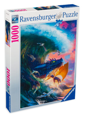Пъзел Ravensburger от 1000 части - Състезание с дракони
