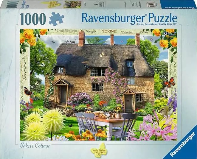 Пъзел Ravensburger от 1000 части - Селската къща на пекаря