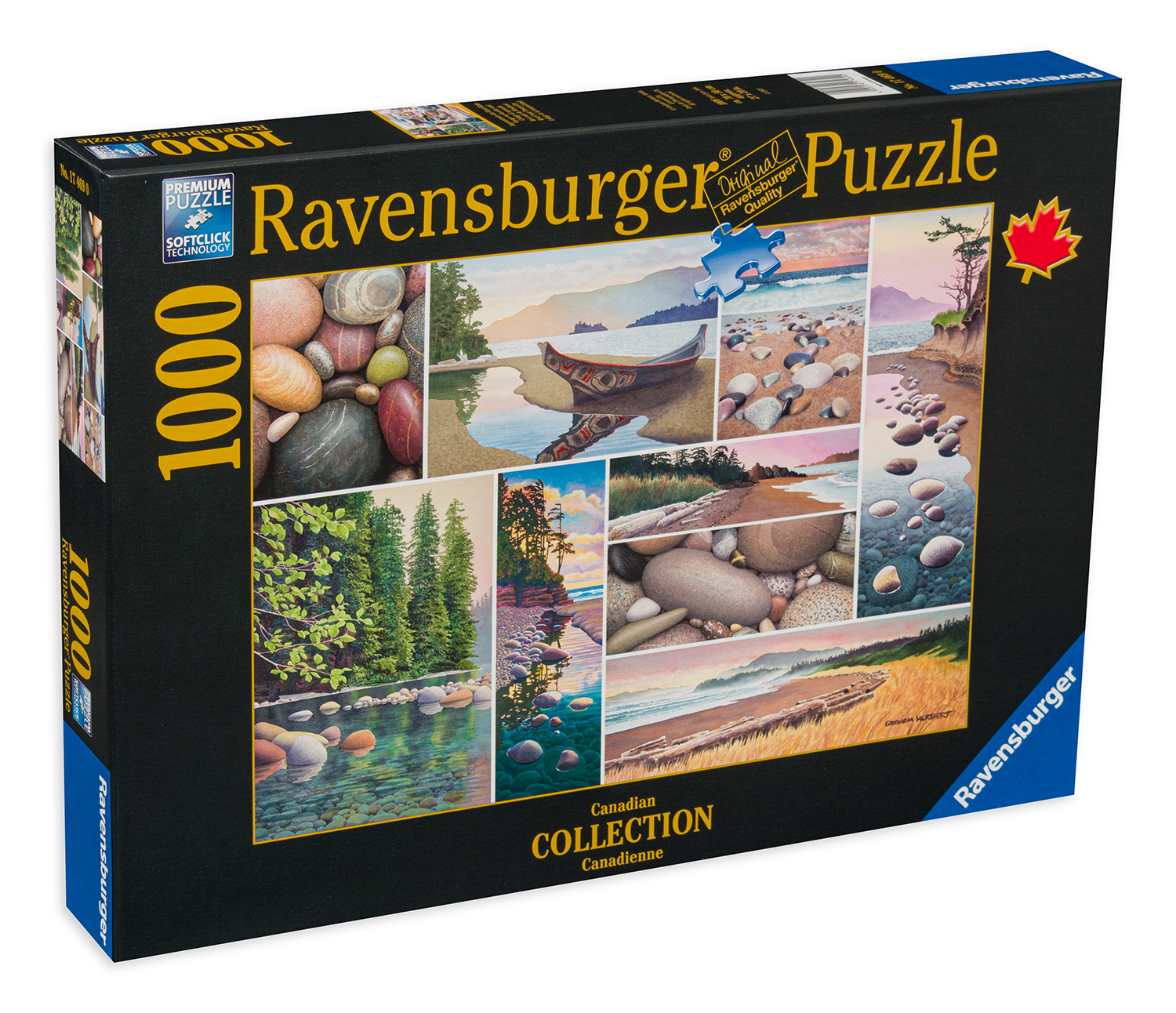 Пъзел Ravensburger от 1000 части - Спокойствие на западното крайбрежие