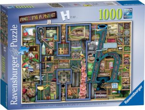 Пъзел Ravensburger от 1000 части - Страхотна азбука "H"