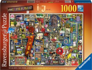 Пъзел Ravensburger от 1000 части - Страхотна азбука "I & J"