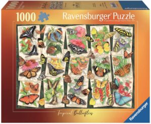 Пъзел Ravensburger от 1000 части - Тропически пеперуди