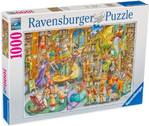 Пъзел Ravensburger от 1000 части - В библиотеката