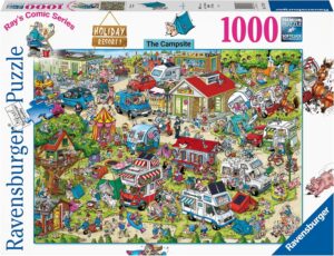 Пъзел Ravensburger от  1000 части - Ваканционен курорт 1 - Къмпингът