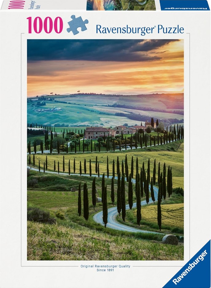 Пъзел Ravensburger от 1000 части - Вал д'Орча, Тоскана