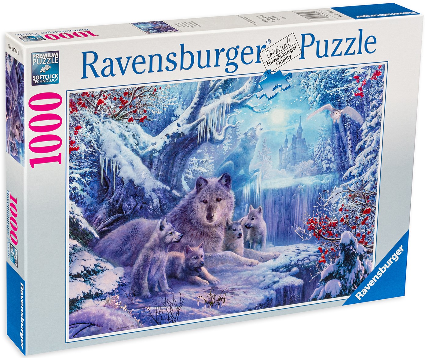 Пъзел Ravensburger от 1000 части - Вълци в гората