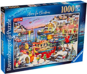 Пъзел Ravensburger от 1000 части - Вкъщи за Коледа