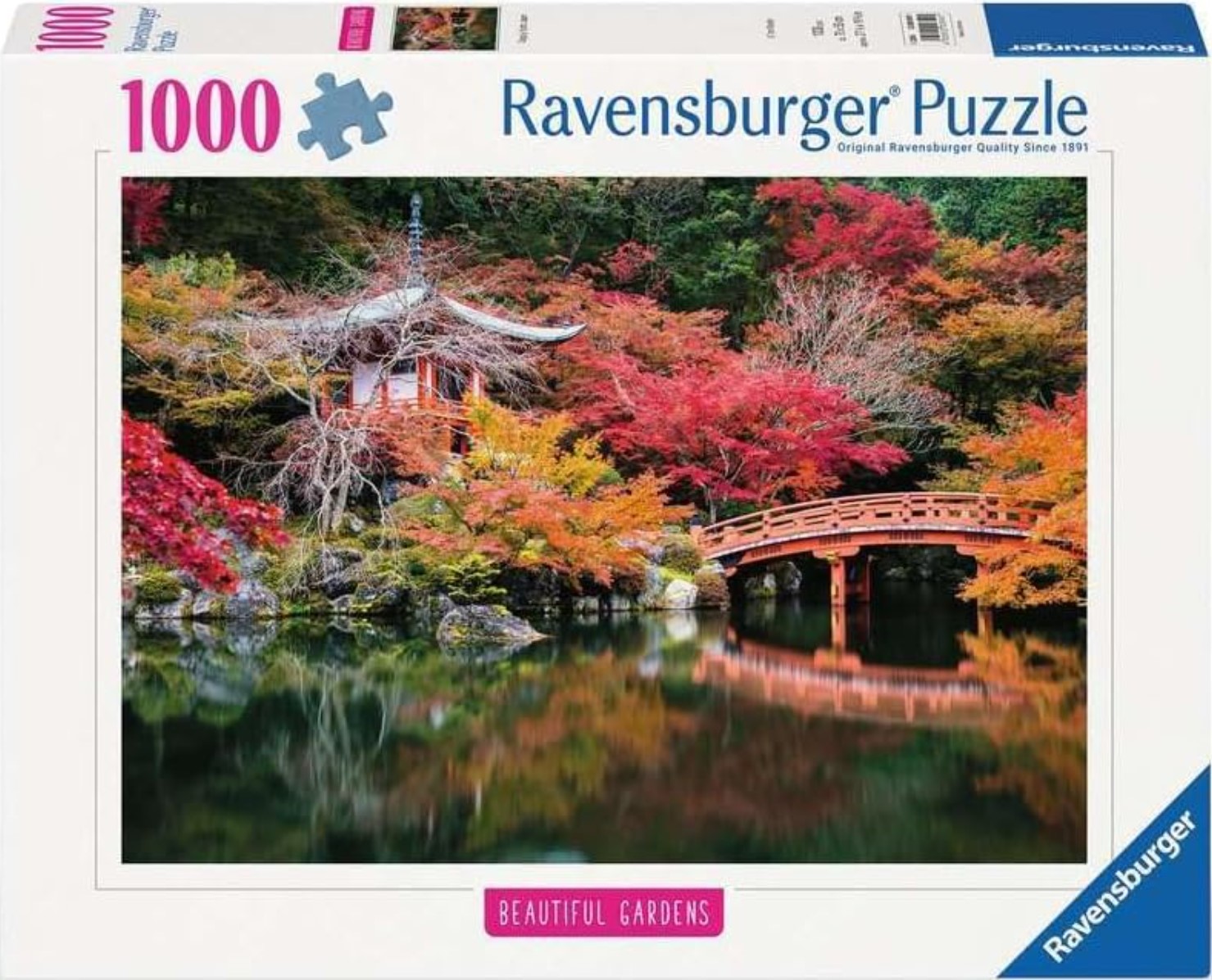 Пъзел Ravensburger от 1000 части - Японските градини Дайго-джи в Киото