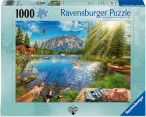 Пъзел Ravensburger от 1000 части - Живот на езерото